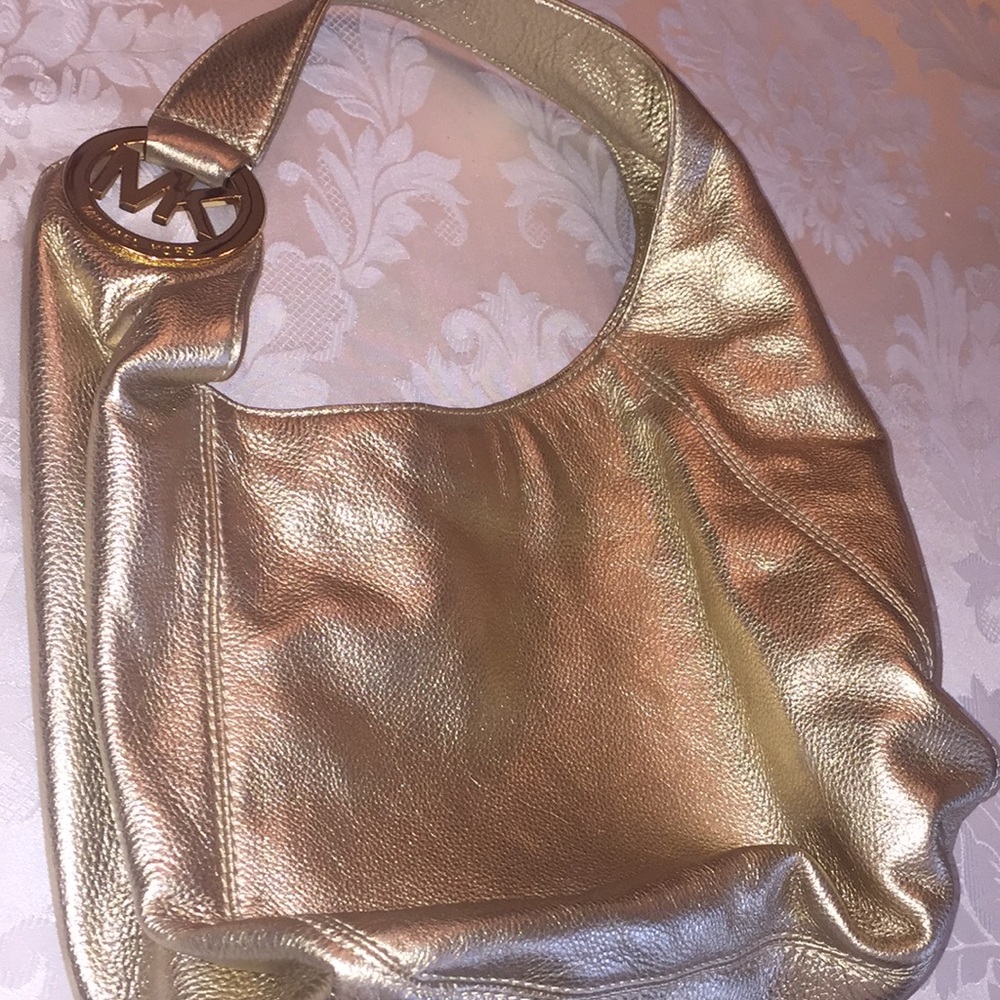 Michael Kors Metallic Leather Bag